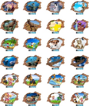 Наклейки на стену детские CARS 3D CARS 70х50см