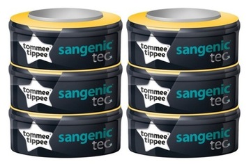 TOMMEE TIPPEE WKŁADY SANGENIC HYGIENE PLUS TEC x 6