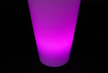 ВНУТРЕННИЙ ЦВЕТОЧНЫЙ ГОРШОК ВНЕШНИЙ ЦВЕТОЧНЫЙ ГОРШОК С ПОДСВЕТКОЙ RGB LED + ПУЛЬТ ДИСТАНЦИОННОГО УПРАВЛЕНИЯ 75 см