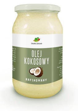 Olej Kokosowy BEZZAPACHOWY rafinowany 900ml CZYSTY