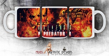 Кружка ALIENS VS PREDATOR [ретро-игра] пришелец-инопланетянин