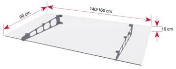 Gutta LT glass 140 крыша над ламинированными дверями