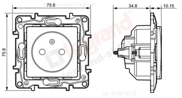 РОЗЕТКА LEGRAND NILOE 2P+Z 16A БЕЛАЯ 764540