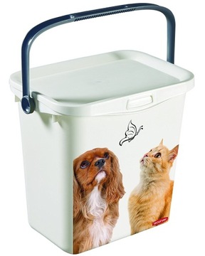 CURVER PETLIFE POJEMNIK NA KARMĘ ZABAWKI ŻWIREK 6L