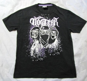 Fear Tシャツ GRAFITTI-VANDAL-No-Fear-SKULL-