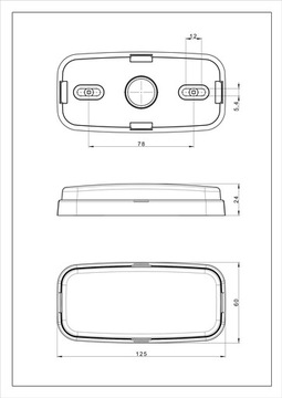 Lampa Obrysowa Diodowa obrysówka LED 12-24V FT-075