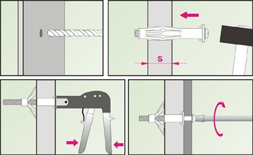 ШПИЛЬКИ MOLLY для плит GYPSUM G/K 6X52 10 шт MOL