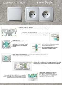 Simon Basic DOUBLE SOCKET Z/U для белой рамки