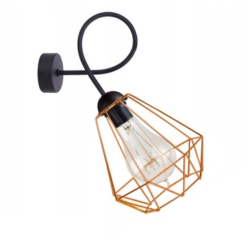 KINKIET LAMPA PLAFON LOFT EDISON DRUCIAK MIEDŹ