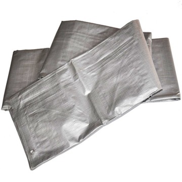 PLANDEKA 3 x 4 SREBRNA 120g/m2 SUPER GRUBA