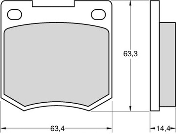 Klocki hamulcowe Vauxhall Firenza/Magnum/Victor/VX