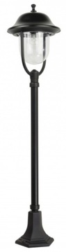 Solidna lampa ogrodowa, parkowa wys. 117 cm. Mocne oprawy z aluminium.