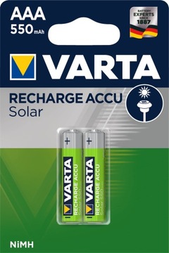 Akumulatorki baterie VARTA R3 AAA 550 mAh SOLAR x2