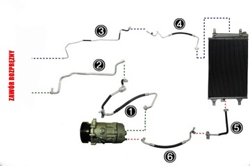 PŘÍVOD KLIMATIZACE VW SHARAN 00-10R 7M3820743Q