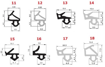 ALUPLAST S-1172 A Уплотнители окон