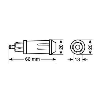 ВИЛКА DIN MAX 15А 12/24В BMW 027