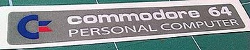 Наклейка для значка Commodore C64 C, ламинированная фольга