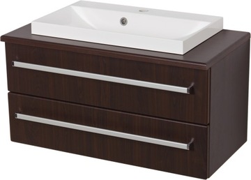 FOKUS meble łazienkowe wenge + umywalka 80 LIV