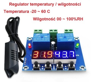 REGULATOR STEROWNIK WILGOTNOŚCI TEMPERATURY HIGRO