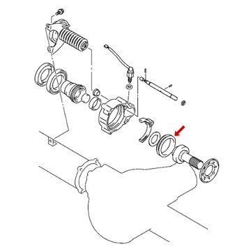 Tuleja załączania mostu FR L200 PAJERO MB620522 OE