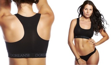 DOREANSE TOP STANIK sport fitness 14110 M CZARNY