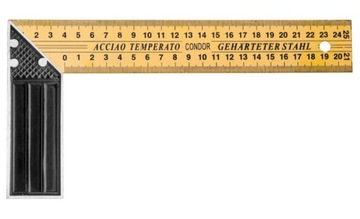 KĄTOWNIK STOLARSKI BUDOWLANY MIERNICZY 250MM 90°