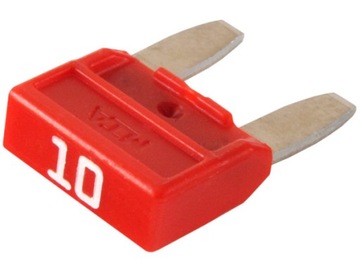 10× POJISTKA DESTIČKOVÝ MTA MINI MINIVAL 10A 10 KUSU