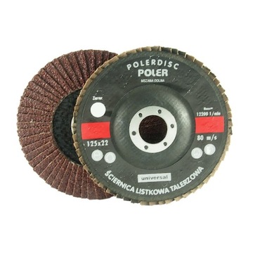 TARCZA LISTKOWA LAMELKA 125x22 P120 Prod.PL JAKOŚĆ