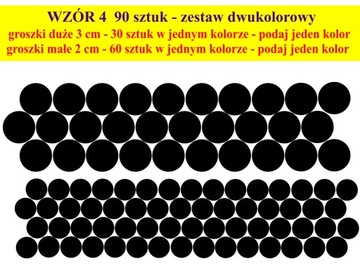 naklejki na rower kwiatki kropki gwiazdki różn wzo