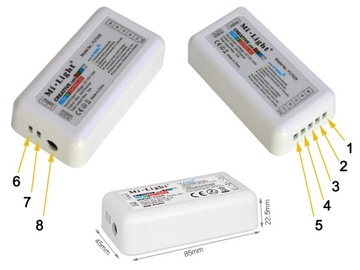 фото ориг. №3, Control unit rf s111 rgbw to led backlight remote control (key) milight fut028
