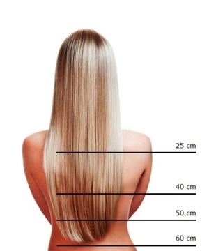 NANORINGI WŁOSY NATURALNE NANO RINGI PASEMKA 40 CM bardzo jasny blond 613