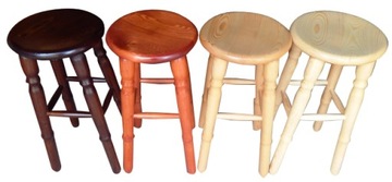 Кухонный стол МАССИВ, БЕЛЫЙ, диаметр 70см, КРУГЛЫЙ БАР