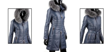 Dámsky kožený kabát Zimný DORJAN ANG074 XL