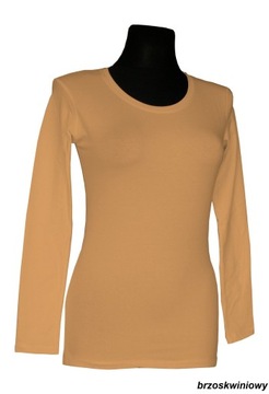 GŁADKA KLASYCZNA BLUZKA TUNIKA DŁUGI RĘKAW JAKOŚĆ