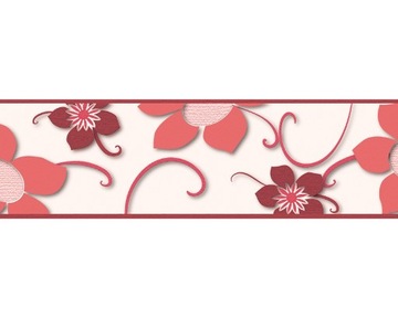 Pasek dekoracyjny ozdobny na ścianę Deco Border 58 kwiaty