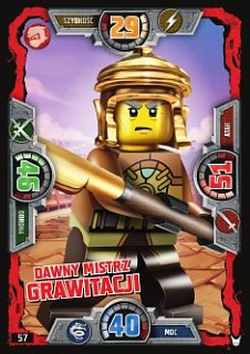 karta nr 57 Dawny Mistrz Grawitacji Lego Ninjago 3