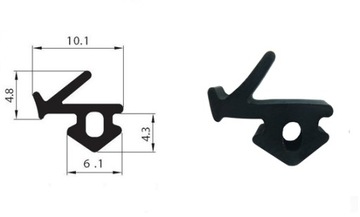 Уплотнитель оконный EPDM S-834X VEKA