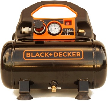 БЕЗМАСЛЯНЫЙ КОМПРЕССОР BLACK+DECKER 6л 0,5л.с. 8бар 55 л/мин 8213295BND305