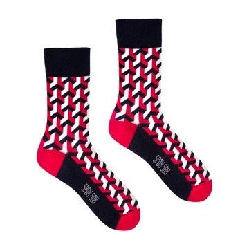 Kolorowe Skarpety SPOXSOX 3D 36-39