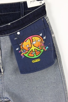 ДЖИНСЫ WRANGLER x PETER MAX РЕТРО УЗКИЕ W28 L32