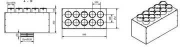 Коробка проходная распределительная 160/10х75 GREENFLEX с рекуперацией тепла + шплинты