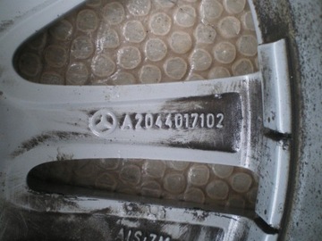 MERCEDES A 204 АЛЮМИНИЕВЫЕ КОЛЕСА 16 ДЮЙМОВ