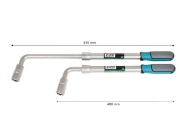 ТЕЛЕСКОПИЧЕСКИЙ КОЛЕСНЫЙ КЛЮЧ 400–535MM STRONG PROFESSIONAL + ГОЛОВКА 17 19