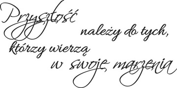 Naklejki na ścianę cytaty napis samoprzylepne Przyszłość 50 cm