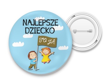 PRZYPINKA DZIEŃ DZIECKA SZKOŁA GALERIA WZORÓW 56mm