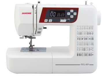 Швейная машина Janome DXL603 + лапки + иглы + DVD-диск с курсами шитья