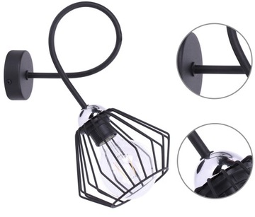 Современный НАСТЕННЫЙ СВЕТИЛЬНИК Loft Wire Loft Lamp