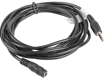 KABEL audio AUX MINIJACK 3.5mm czarny Lanberg 3m