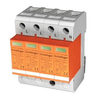 ОГРАНИЧИТЕЛЬ ПЕРЕНАПРЯЖЕНИЯ 4P B+C 5кА T1+ T2 SCHELINGER