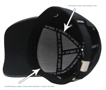 DIWIZJON 303 черная кепка с 5-панелью и 3D вышивкой